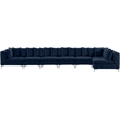 Meridian Furniture Tremblay Navy Velvet Modular Sectional