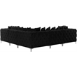 Meridian Furniture Tremblay Black Velvet Modular Sectional