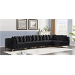 Meridian Furniture Tremblay Black Velvet Modular Sectional