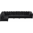 Meridian Furniture Tremblay Black Velvet Modular Sectional