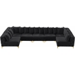 Meridian Furniture Tremblay Black Velvet Modular Sectional