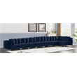Meridian Furniture Tremblay Navy Velvet Modular Sectional