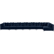 Meridian Furniture Tremblay Navy Velvet Modular Sectional