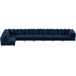 Meridian Furniture Tremblay Navy Velvet Modular Sectional
