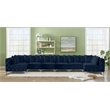 Meridian Furniture Tremblay Navy Velvet Modular Sectional