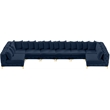 Meridian Furniture Tremblay Navy Velvet Modular Sectional