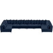 Meridian Furniture Tremblay Navy Velvet Modular Sectional