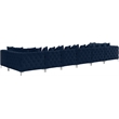 Meridian Furniture Tremblay Navy Velvet Modular Sectional