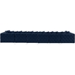 Meridian Furniture Tremblay Navy Velvet Modular Sectional