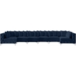 Meridian Furniture Tremblay Navy Velvet Modular Sectional