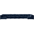Meridian Furniture Tremblay Navy Velvet Modular Sectional