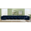 Meridian Furniture Tremblay Navy Velvet Modular Sectional