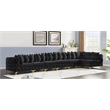 Meridian Furniture Tremblay Black Velvet Modular Sectional