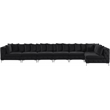 Meridian Furniture Tremblay Black Velvet Modular Sectional