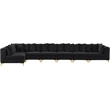 Meridian Furniture Tremblay Black Velvet Modular Sectional