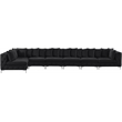 Meridian Furniture Tremblay Black Velvet Modular Sectional