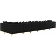 Meridian Furniture Tremblay Black Velvet Modular Sectional