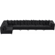 Meridian Furniture Tremblay Black Velvet Modular Sectional