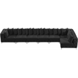 Meridian Furniture Tremblay Black Velvet Modular Sectional
