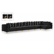 Meridian Furniture Tremblay Black Velvet Modular Sectional