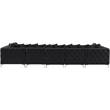 Meridian Furniture Tremblay Velvet Modular Sectional/Pillow in Black/Gold-Chrome