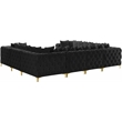 Meridian Furniture Tremblay Black Velvet Modular Sectional