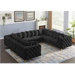 Meridian Furniture Tremblay Black Velvet Modular Sectional