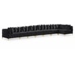 Meridian Furniture Tremblay Black Velvet Modular Sectional