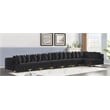 Meridian Furniture Tremblay Black Velvet Modular Sectional