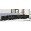 Meridian Furniture Tremblay Black Velvet Modular Sectional