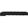 Meridian Furniture Tremblay Black Velvet Modular Sectional