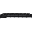 Meridian Furniture Tremblay Black Velvet Modular Sectional