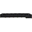 Meridian Furniture Tremblay Black Velvet Modular Sectional