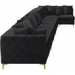 Meridian Furniture Tremblay Black Velvet Modular Sectional