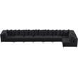 Meridian Furniture Tremblay Black Velvet Modular Sectional
