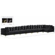 Meridian Furniture Tremblay Black Velvet Modular Sectional