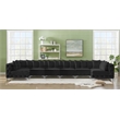 Meridian Furniture Tremblay Black Velvet Modular Sectional