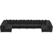Meridian Furniture Tremblay Black Velvet Modular Sectional