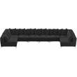 Meridian Furniture Tremblay Black Velvet Modular Sectional