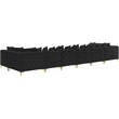 Meridian Furniture Tremblay Black Velvet Modular Sectional