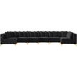 Meridian Furniture Tremblay Black Velvet Modular Sectional