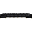 Meridian Furniture Tremblay Black Velvet Modular Sectional