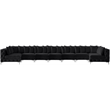 Meridian Furniture Tremblay Black Velvet Modular Sectional