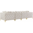 Meridian Furniture Tremblay Cream Velvet Modular Sofa
