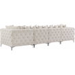 Meridian Furniture Tremblay Cream Velvet Modular Sofa
