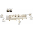 Meridian Furniture Tremblay Cream Velvet Modular Sofa