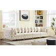 Meridian Furniture Tremblay Cream Velvet Modular Sofa