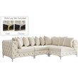 Meridian Furniture Tremblay Cream Velvet Modular Sectional