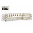 Meridian Furniture Tremblay Cream Velvet Modular Sectional