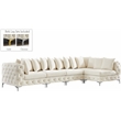 Meridian Furniture Tremblay Cream Velvet Modular Sectional